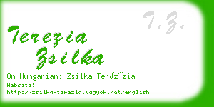 terezia zsilka business card
